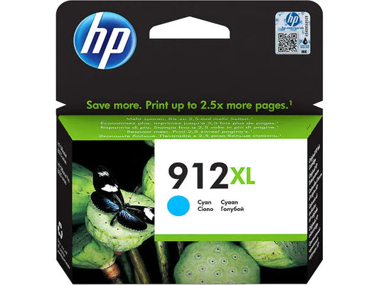 HP 912XL Cyan Druckerpatrone (3YL81AE) – Original, hohe Reichweite & brillante Farben
