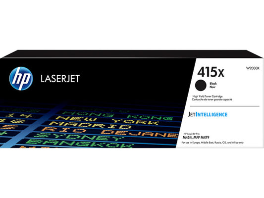 HP 415X (W2030X) Tonerkartusche Schwarz – Original HP, Extra hohe Reichweite – für Color LaserJet M455/M480/M454/M479 – 7.500 Seiten